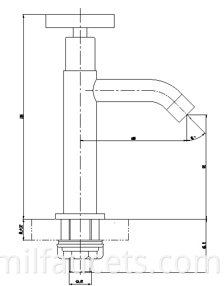 Basin swivel faucet